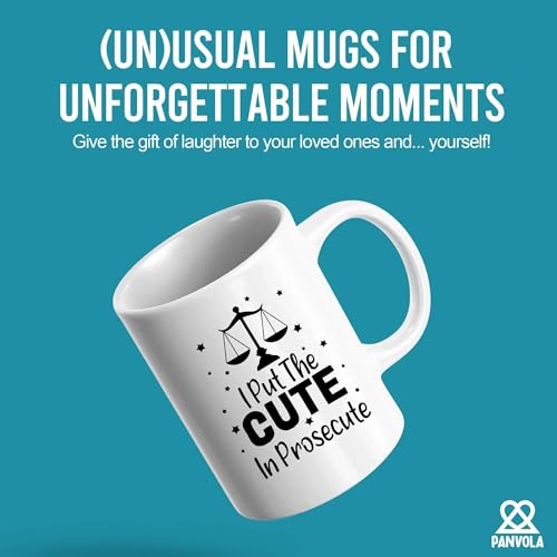 I Put The Cute In Prosecute Lawyers Gifts Law | Ceramic Coffee Mug | 11 OZ