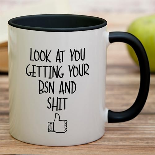 Funny Nurse BSN Bachelor of Science Graduate | Ceramic Coffee Mug | 11 OZ