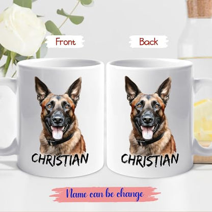 Personalized Malinois Accent Gifts For | Customised Coffee Mug | 11 OZ