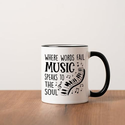 Teacher Appreciation Gift for Music Women Men | Ceramic Coffee Mug | 11 OZ