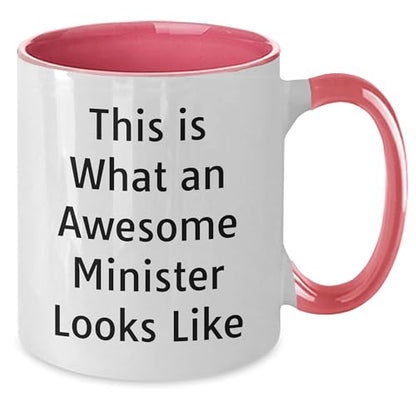 Minister Two Tone Quote This Is What An | Ceramic Coffee Mug | 11 OZ