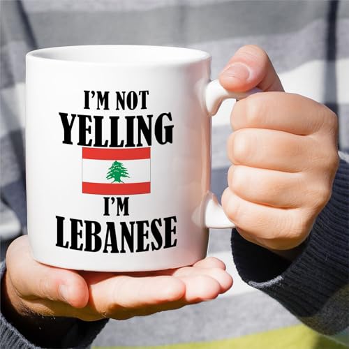 Funny Lebanese I m Not Yelling Sarcasm | Ceramic Coffee Mug | 11 OZ