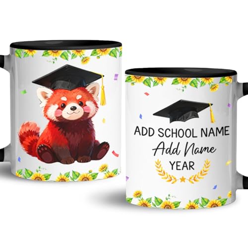 Personalized Graduation Panda Accent Custom | Customised Coffee Mug | 11 OZ
