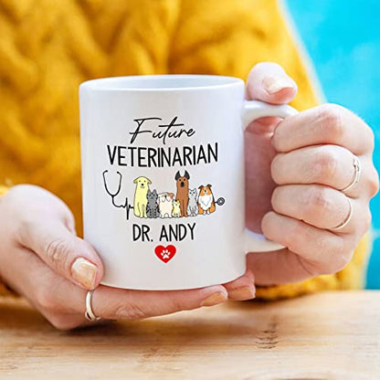 Customized Veterinarian Name Future Vet | Customised Coffee Mug | 11 OZ