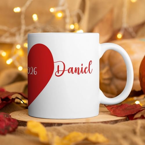 Custom Couples Personalized Valentine s Day | Customised Coffee Mug | 11 OZ