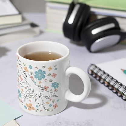 Personalized Grandma Holding Grandkid s | Customised Coffee Mug | 11 OZ