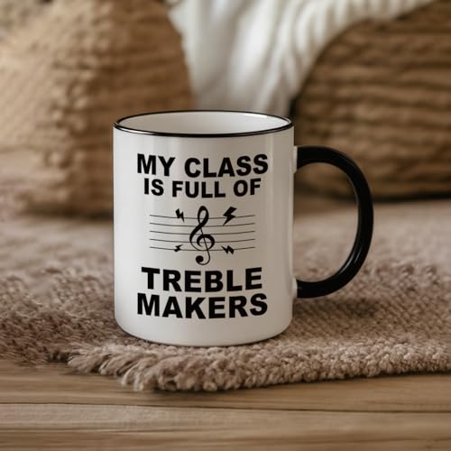 Funny Teacher Appreciation Gift for Music | Ceramic Coffee Mug | 11 OZ