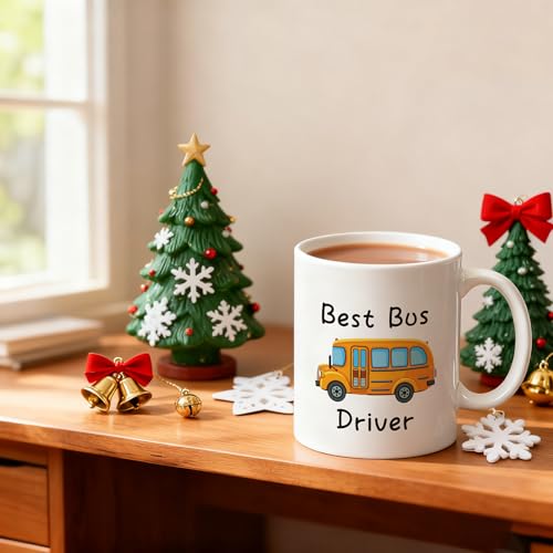 School Bus Driver Appreciation Gift Best | Ceramic Coffee Mug | 11 OZ