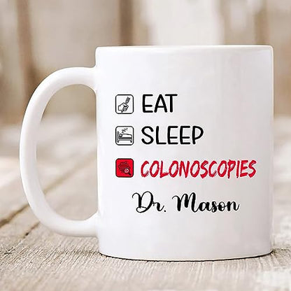 Personalized Gastroenterologists Eat Sleep | Customised Coffee Mug | 11 OZ