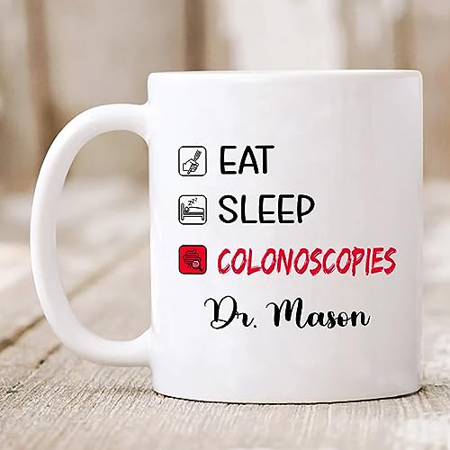 Personalized Gastroenterologists Eat Sleep | Customised Coffee Mug | 11 OZ