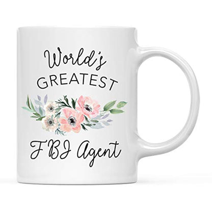 Gift for Women World s Greatest FBI Agent | Ceramic Coffee Mug | 11 OZ