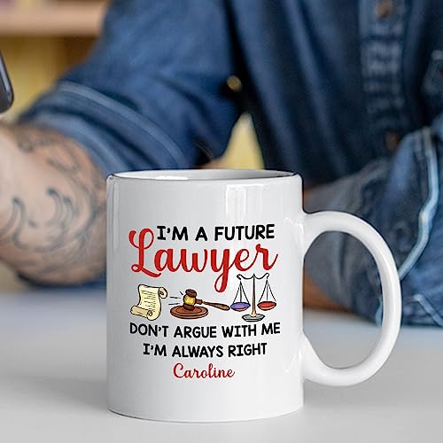 Personalized Future Attorney I m A Lawyer | Customised Coffee Mug | 11 OZ