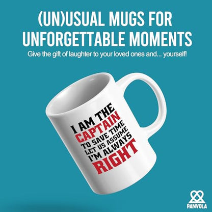 I Am The Captain To Save Time Let Us Assume m | Ceramic Coffee Mug | 11 OZ