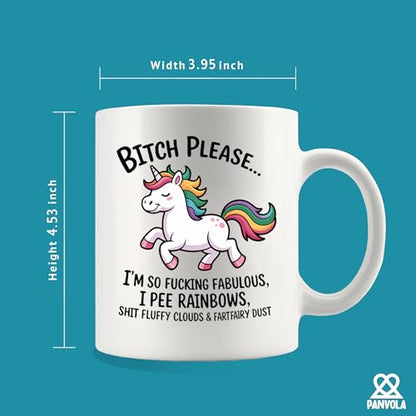 Bitch Please I m So Fabulous Funny Unicorn | Ceramic Coffee Mug | 11 OZ