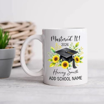 Personalized Name Year Mastered It | Customised Coffee Mug | 11 OZ