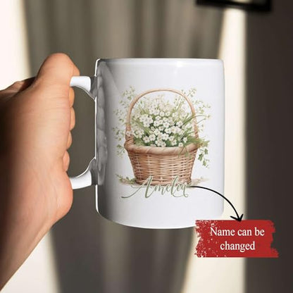 Customized Baby s Breath Personalized Name | Customised Coffee Mug | 11 OZ