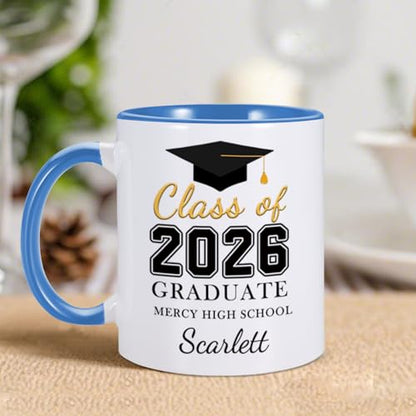 Personalized Graduation Gifts for Her Him | Customised Coffee Mug | 11 OZ