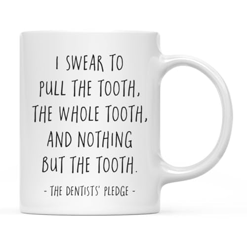 Dental School Graduation Gift I Swear to Pull | Ceramic Coffee Mug | 11 OZ