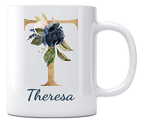Happy Mothers Day with Name Theresa Best Gifts | Ceramic Coffee Mug | 11 OZ