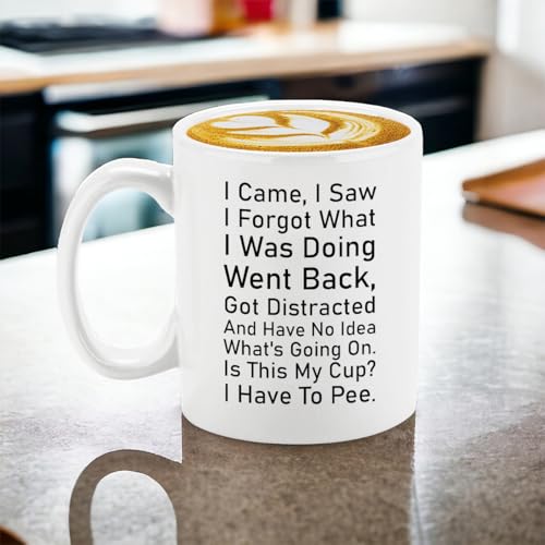 Veracco I Came Saw Forgot Have No Idea Whats | Ceramic Coffee Mug | 11 OZ