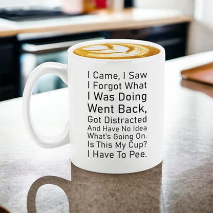 Veracco I Came Saw Forgot Have No Idea Whats | Ceramic Coffee Mug | 11 OZ
