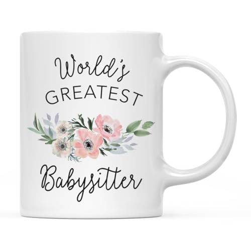 Gift for Women World s Greatest Babysitter | Ceramic Coffee Mug | 11 OZ