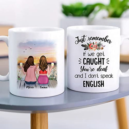 GOSSBY Personalized Custom 2 Sisters Just | Customised Coffee Mug | 11 OZ