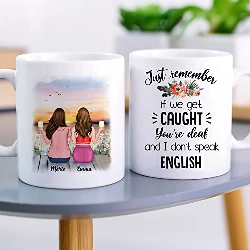 GOSSBY Personalized Custom 2 Sisters Just | Customised Coffee Mug | 11 OZ