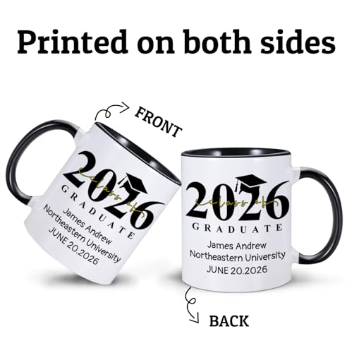 Personalized Graduation Gifts Class of 2026 | Customised Coffee Mug | 11 OZ