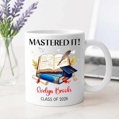 Mastered It Gift For Congratulation Grad | Customised Coffee Mug | 11 OZ