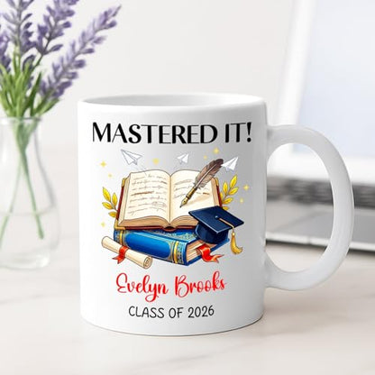 Mastered It Gift For Congratulation Grad | Customised Coffee Mug | 11 OZ