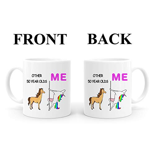 Funny 50th Birthday Gifts for Women 1972 50 | Ceramic Coffee Mug | 11 OZ
