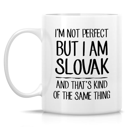 Funny Slovak I m Not Perfect But or Humorous | Ceramic Coffee Mug | 11 OZ