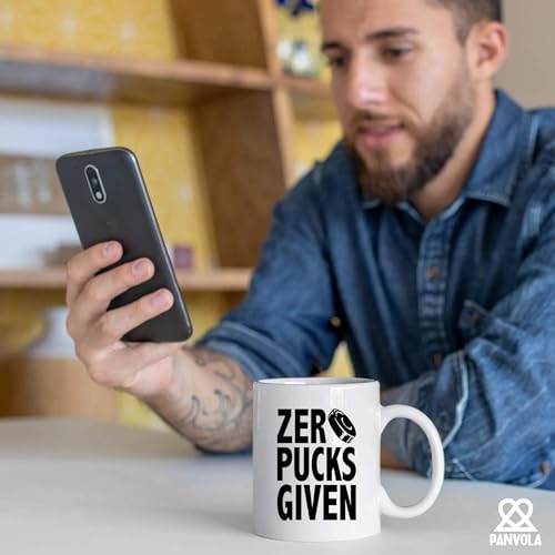 Zero Pucks Given Hockey Gifts For Men Women | Ceramic Coffee Mug | 11 OZ