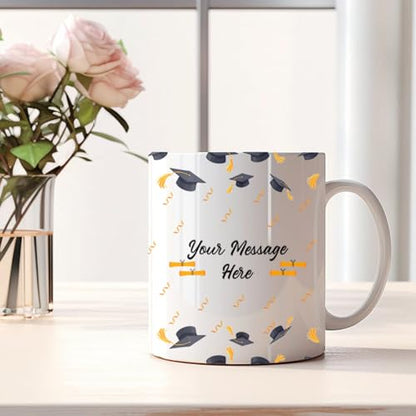 Personalized Congrats Graduate Custom Happy | Customised Coffee Mug | 11 OZ