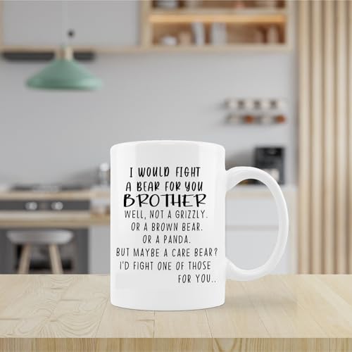 Brother Birthday Gift Funny | Ceramic Coffee Mug | 11 OZ