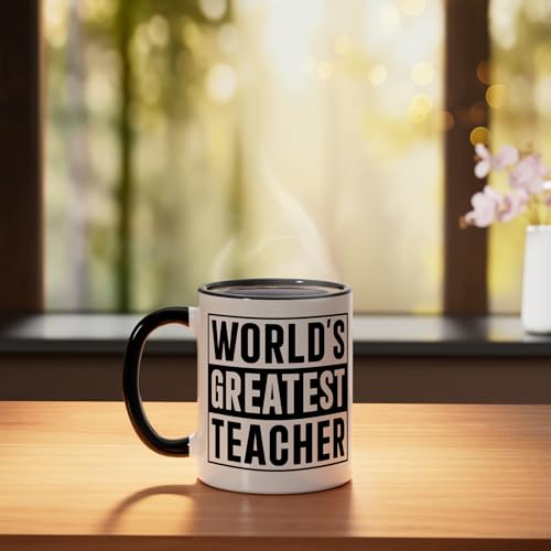 Best Teacher World s Greatest Student | Ceramic Coffee Mug | 11 OZ