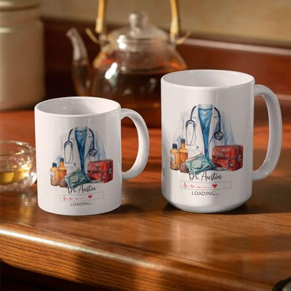 Personalized For Future Doctors Custom Name | Customised Coffee Mug | 11 OZ