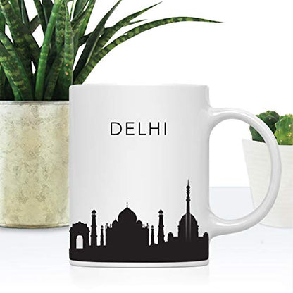 Tourist Travel Souvenir Gift Delhi India | Ceramic Coffee Mug | 11 OZ