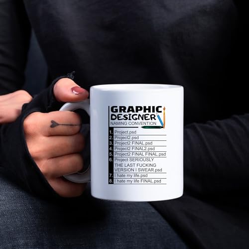 Graphic Designer Naming Convention Funny Gifts | Ceramic Coffee Mug | 11 OZ
