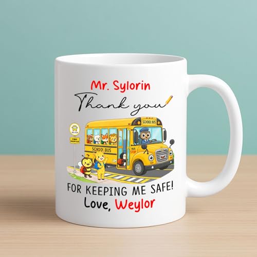 Thank You For Keeping Me Safe Gift School | Customised Coffee Mug | 11 OZ