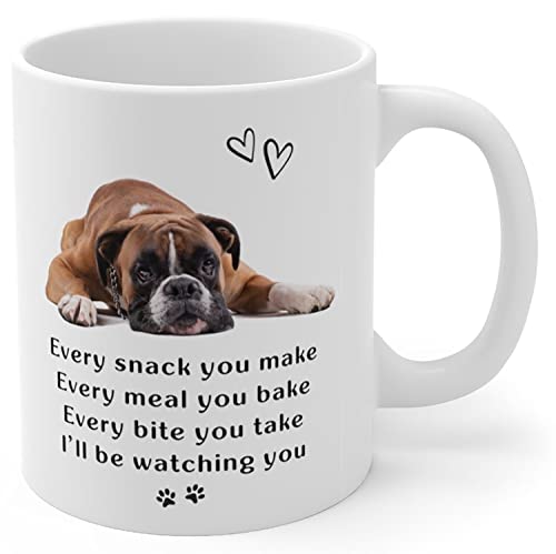 Boxer Dog Gifts for Women Men Funny Lovers | Ceramic Coffee Mug | 11 OZ