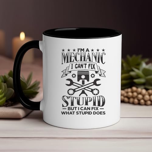 MissDaisy-Funny Mechanic Witty Garage Decor | Ceramic Coffee Mug | 11 OZ