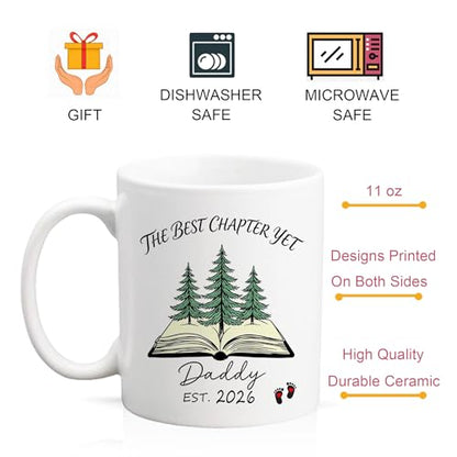Daddy Est 2026 Gifts The Best Chapter Yet | Ceramic Coffee Mug | 11 OZ