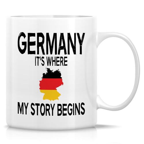 Proud German Germany It s Where My Story | Ceramic Coffee Mug | 11 OZ