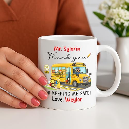 Thank You For Keeping Me Safe Gift School | Customised Coffee Mug | 11 OZ