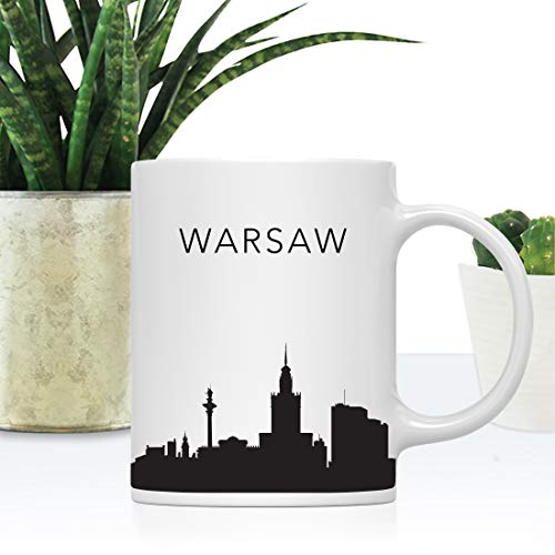 Tourist Travel Souvenir Gift Warsaw Poland | Ceramic Coffee Mug | 11 OZ