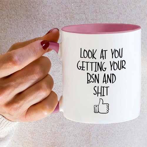 Funny Nurse BSN Bachelor of Science in Funny | Ceramic Coffee Mug | 11 OZ