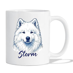 Samoyed Gift for Husband Wife Pet Owner Kid | Customised Coffee Mug | 11 OZ