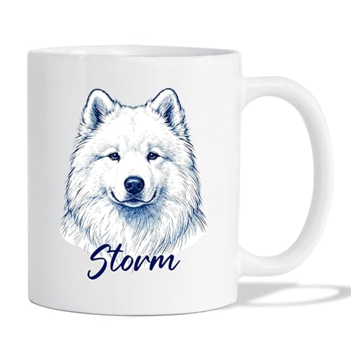 Samoyed Gift for Husband Wife Pet Owner Kid | Customised Coffee Mug | 11 OZ